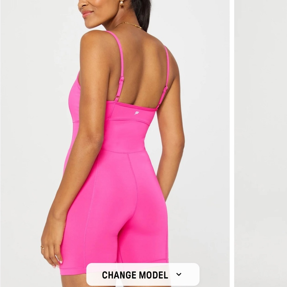 Pink Spaghetti Strap Romper - Picture 7 of 8